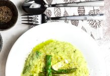 Risotto con asparagi e brie