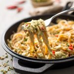 Spaghetti in crema d'aglio e peperoncino