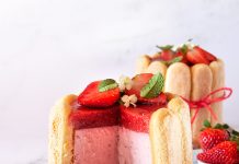 Mini charlotte alle fragole