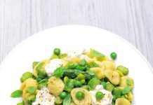 Orecchiette con verdure primaverili e stracciatella
