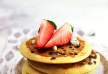 Pancake aquafaba al cioccolato