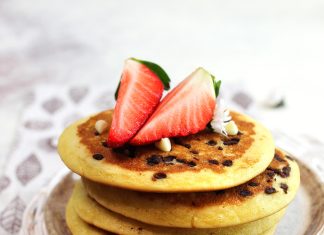 Pancake aquafaba al cioccolato