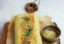 Polpettone di patate, agretti e scamorza