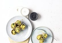 rolls di piadine ai ceci