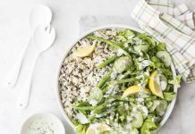 Riso misto con fagiolini