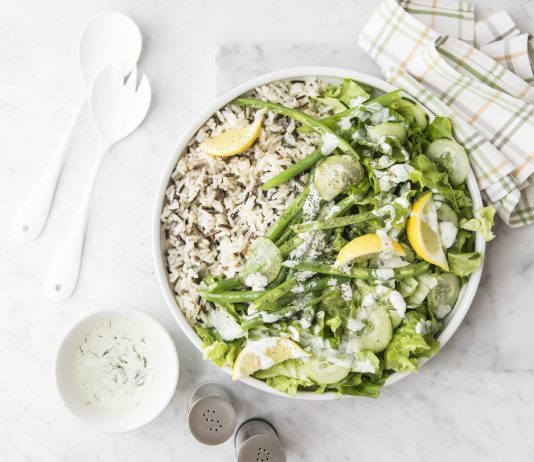 Riso misto con fagiolini