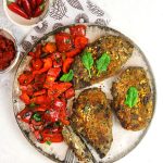 Cotoletta di melanzane e pane