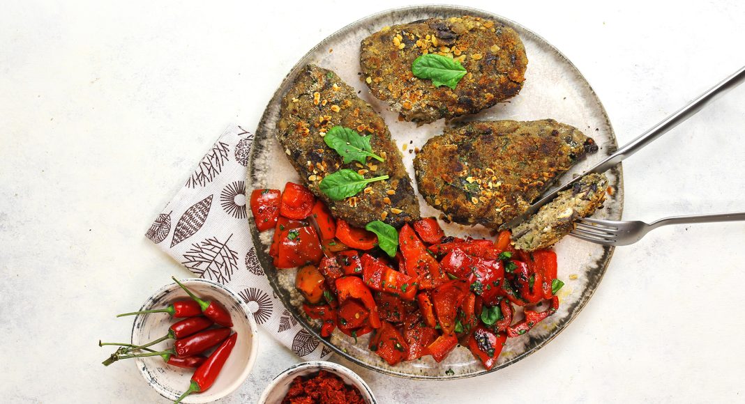 Cotoletta di melanzane e pane