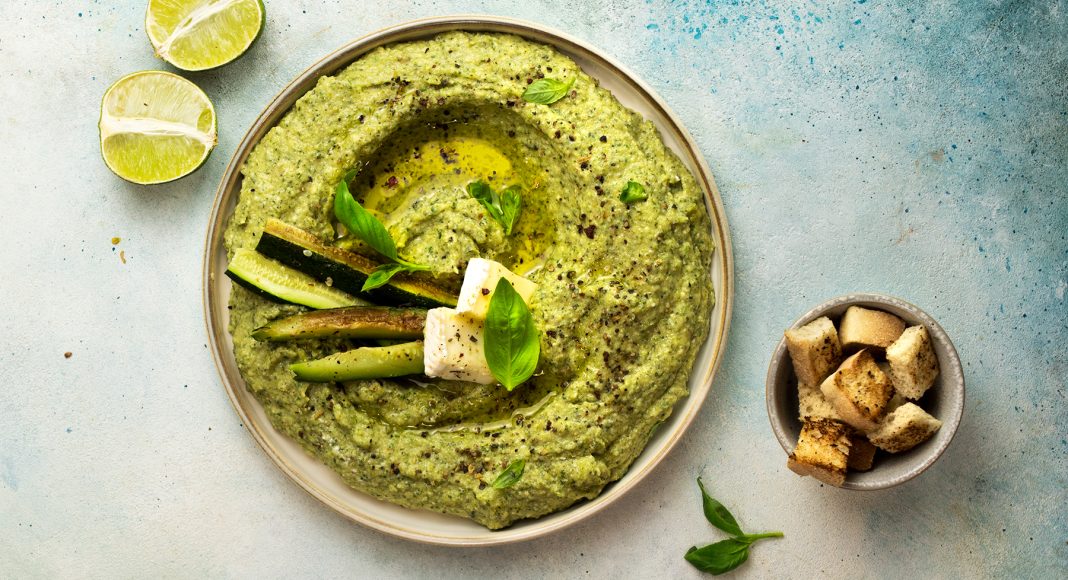 Dip di zucchine, ricotta e basilico