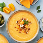 Gazpacho di melone e mandorle al tabasco