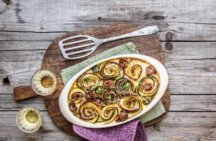 Involtini di zucchine, melanzane e provolone