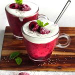 Sorbetto light di lamponi a strati