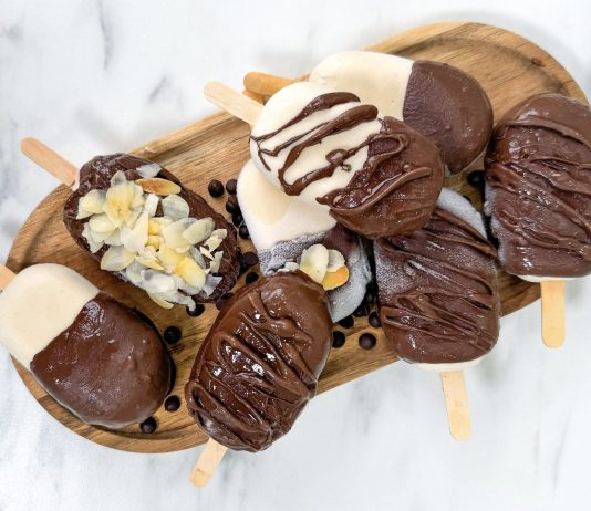 Stecco gelato mandorla e cioccolato