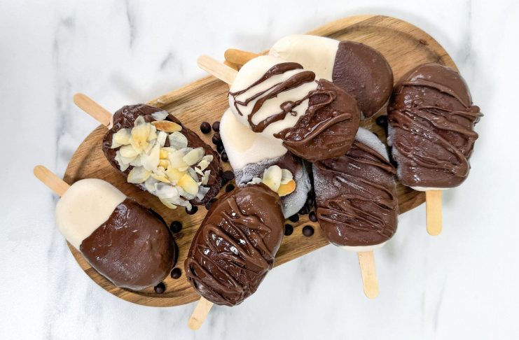 Stecco gelato mandorla e cioccolato