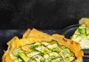 Torta fillo con zucchine e formaggi