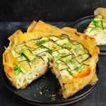 Torta fillo con zucchine e formaggi