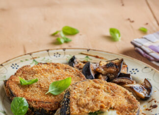 Cordon bleu di melanzane e scamorza al basilico