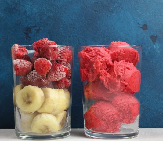 Nana ice cream lamponi e banana
