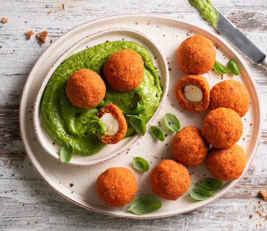 Polpettine di pappa al pomodoro con doppio pesto