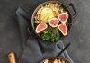 Bowl di miglio, scamorza affumicata, bietole e fichi
