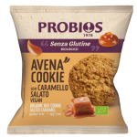 Cookies free-from al caramello salato e al cacao