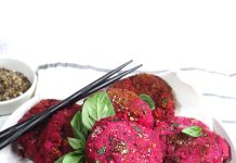 Burger di barbabietole e patate