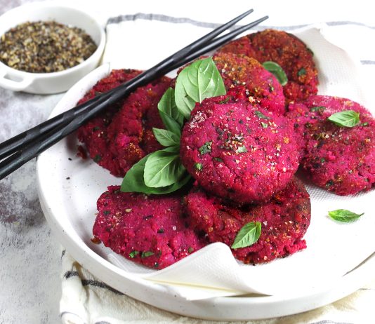 Burger di barbabietole e patate