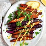 Carote marinate con salsa alla senape e semi