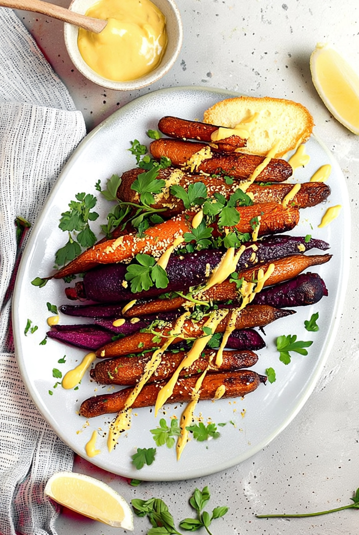 carote-marinate-senape Carote marinate con salsa alla senape e semi