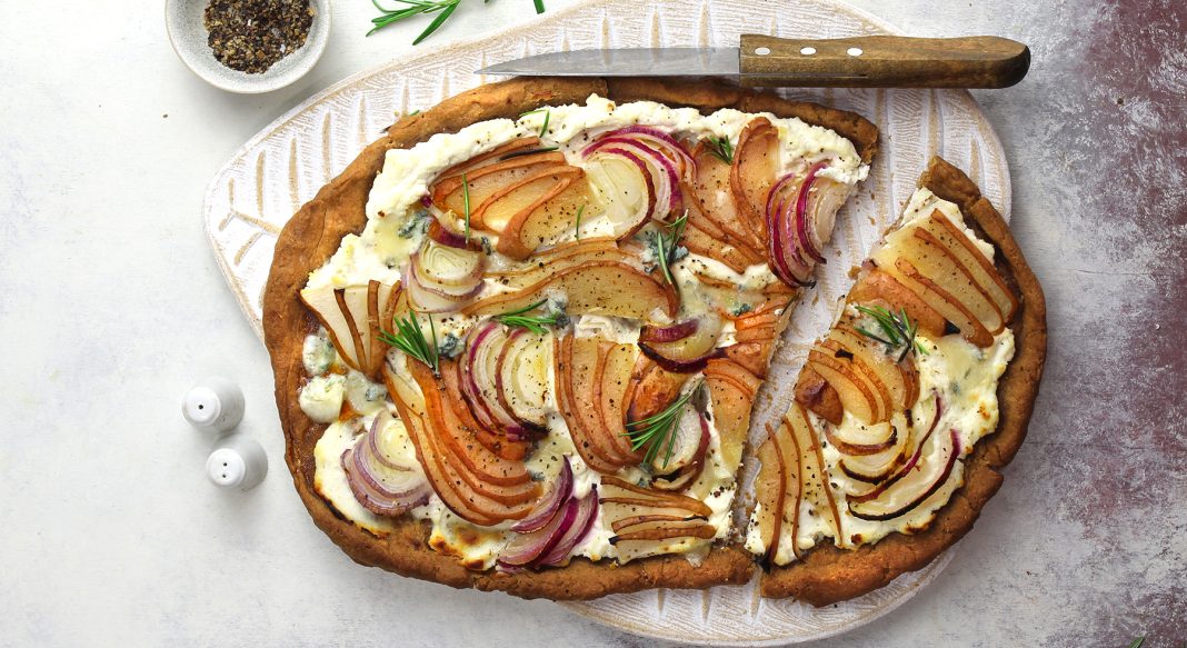 quiche-integrale-pere-ricotta-zola Quiche integrale con pere, ricotta e gorgonzola