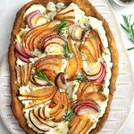 Quiche integrale con pere, ricotta e gorgonzola