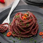 Spaghetti piccanti al vino rosso