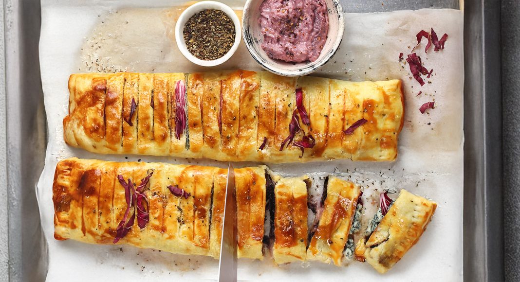 Strudel radicchio e gorgonzola