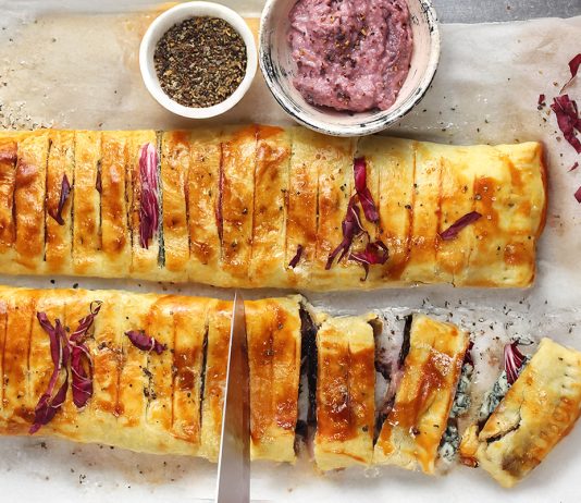 Strudel radicchio e gorgonzola