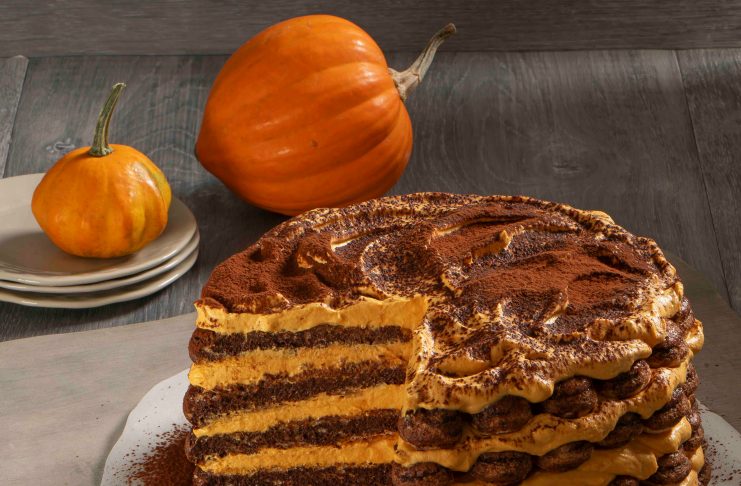 Tiramisù tondo alla zucca