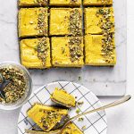 Golden milk cheesecake