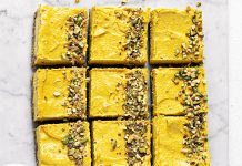 Golden milk cheesecake