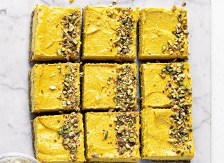 Golden milk cheesecake