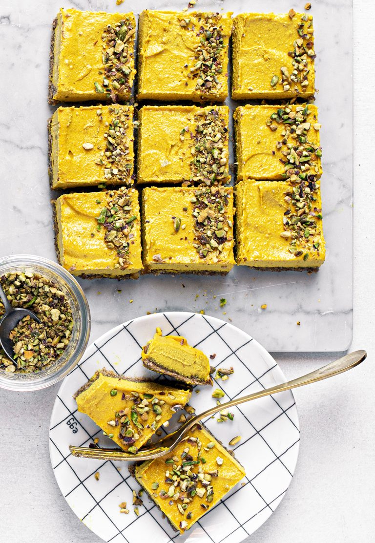 Golden milk cheesecake