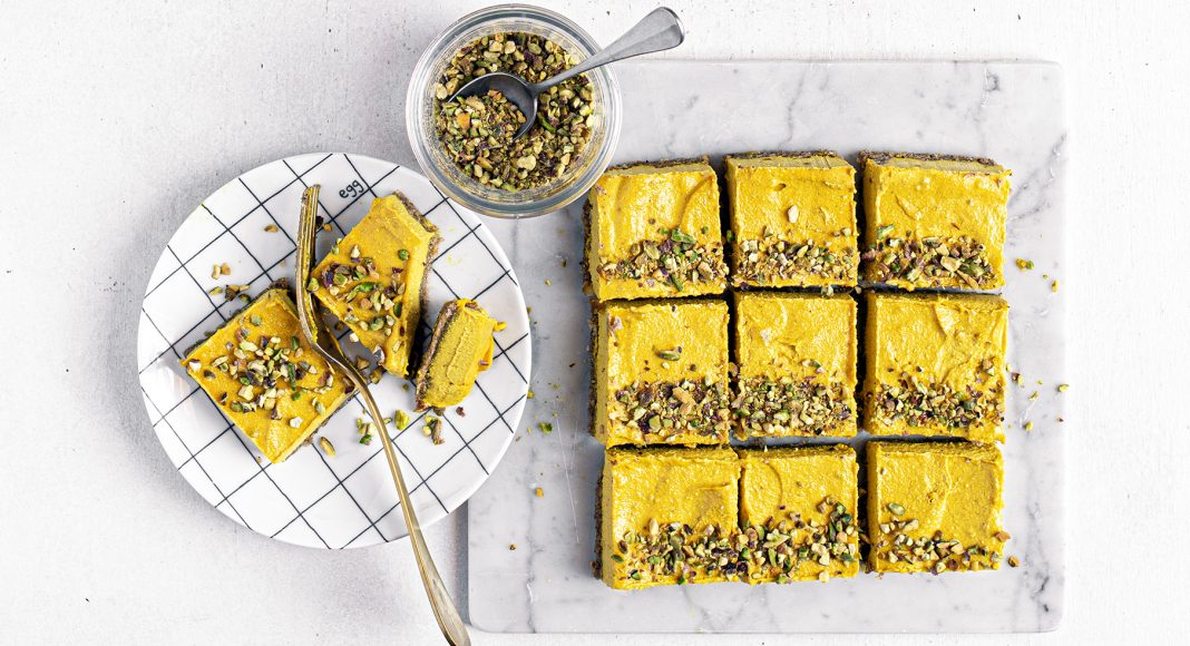 Golden milk cheesecake