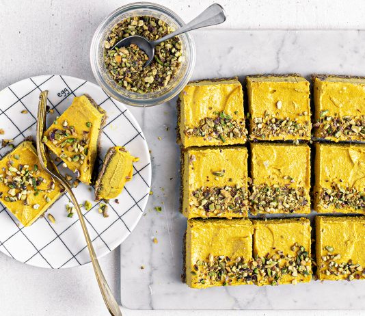 Golden milk cheesecake