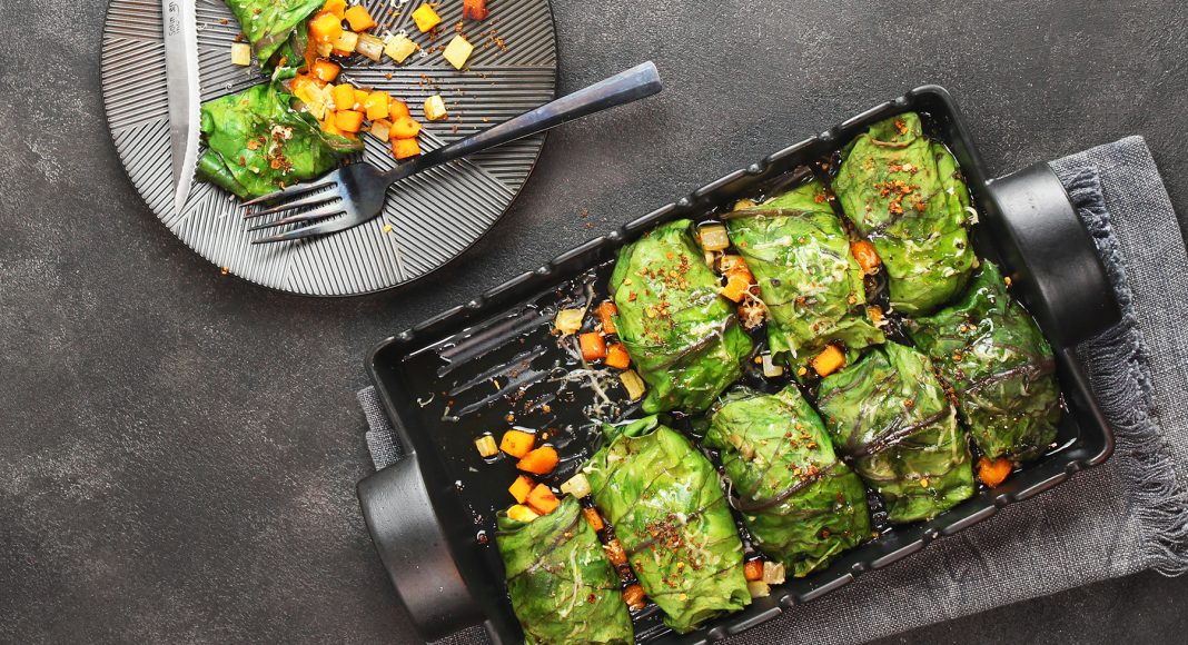 Involtini di bietole alle patate dolci