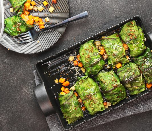 Involtini di bietole alle patate dolci