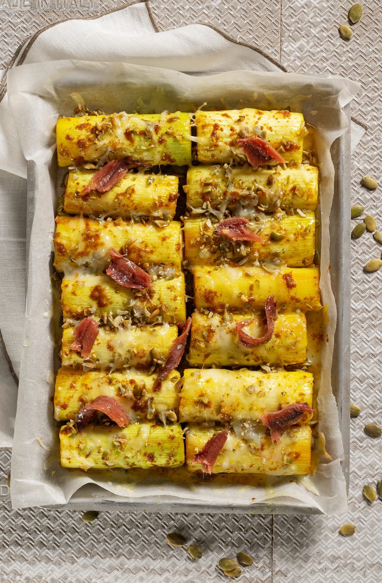 Porri fondenti al curry affumicato