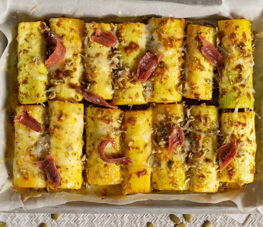 Porri fondenti al curry affumicato