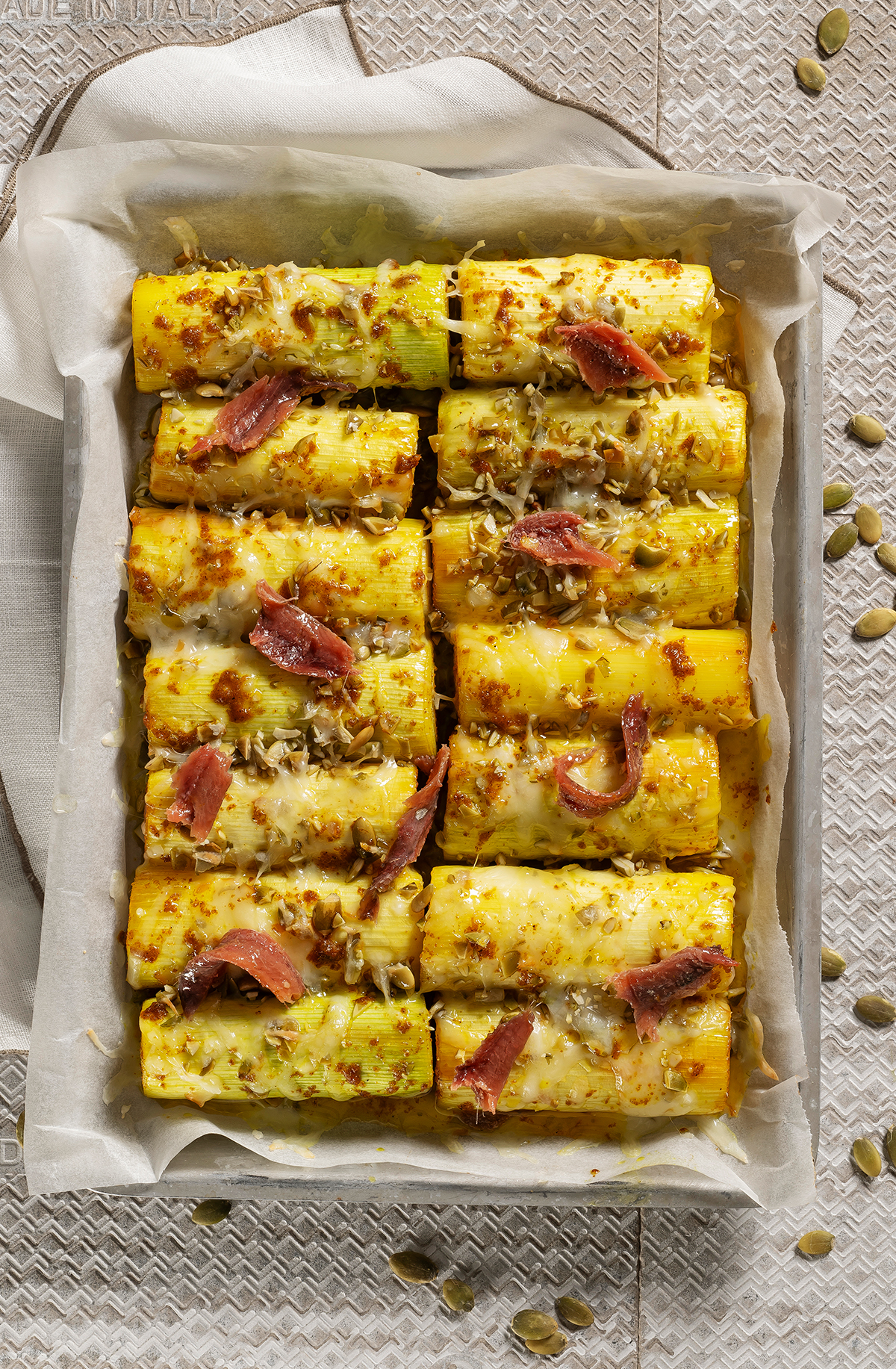 Porri fondenti al curry affumicato