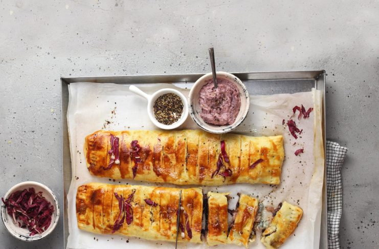 strudel-radicchio Strudel radicchio e gorgonzola