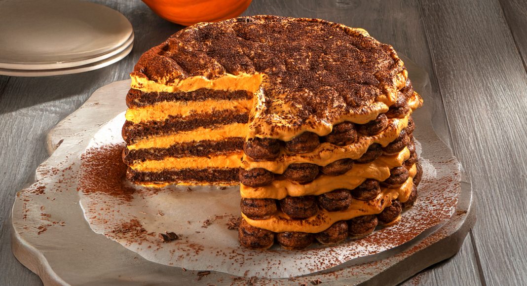 Tiramisù tondo alla zucca