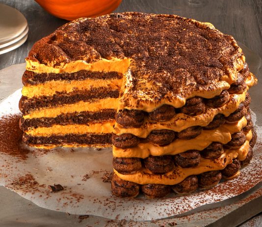 Tiramisù tondo alla zucca