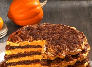 Tiramisù tondo alla zucca